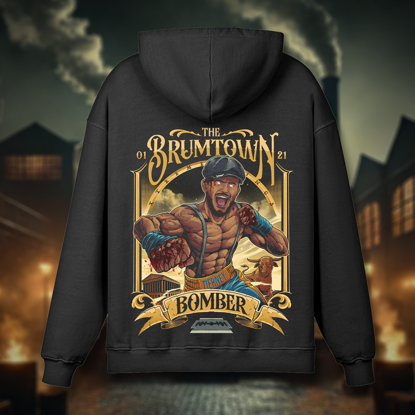 BRUMTOWN BOMBER Oversize Hoodie